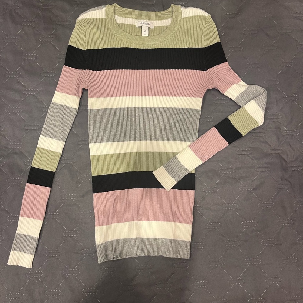 Nine West Striped Sweater